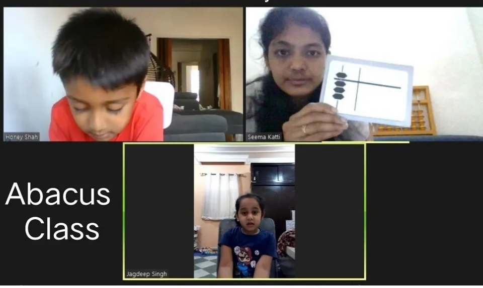 Phonics class inside housing society